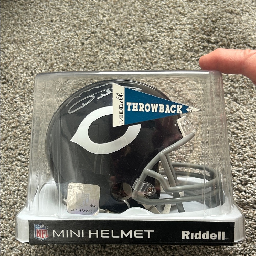 MIKE DITKA  Chicago Bears  Authentic Riddell NFL  Throwback Mini Helmet